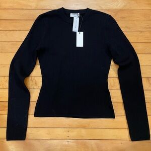 Babaton Classic Black Knit Top